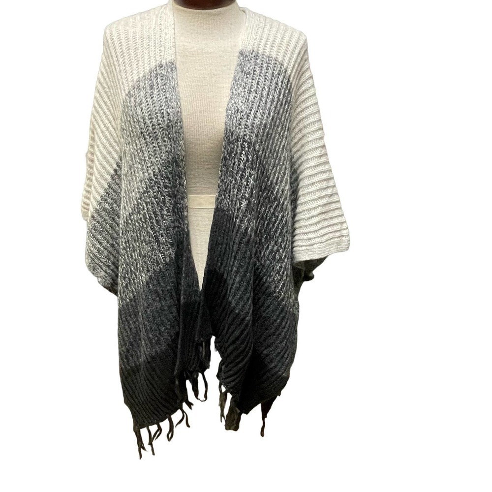American Eagle Sweater Open Cardigan Duster One Size Sweater Chunky Knit Fringe